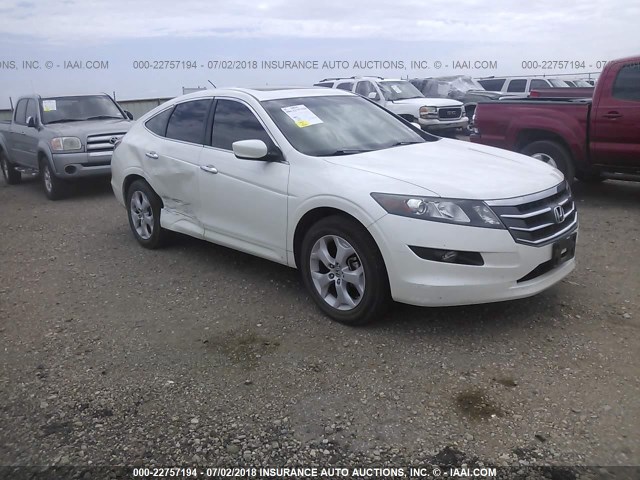 5J6TF2H59AL010589 - 2010 HONDA ACCORD CROSSTOUR EXL WHITE photo 1