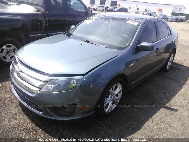 3FAHP0HA1CR213710 - 2012 FORD FUSION SE GRAY photo 2