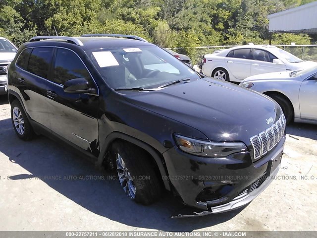 1C4PJLLB3KD154577 - 2019 JEEP CHEROKEE BLACK photo 1