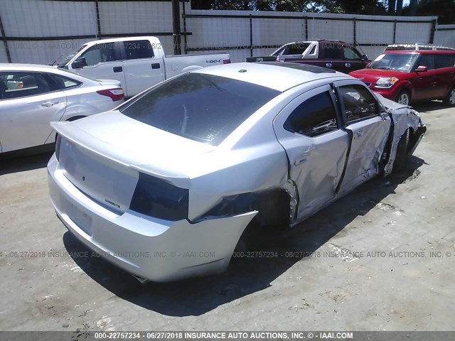 2B3KA73W87H730793 - 2007 DODGE CHARGER SRT-8 SILVER photo 4