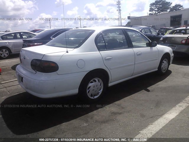 1G1ND52J3Y6109552 - 2000 CHEVROLET MALIBU WHITE photo 4