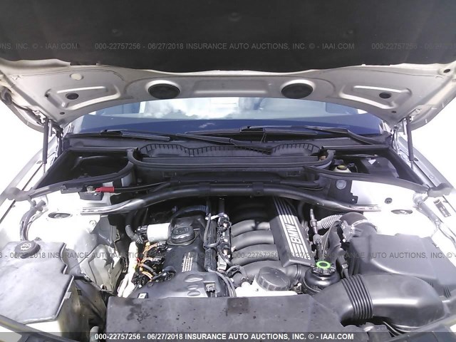 WBXPC93407WJ00778 - 2007 BMW X3 3.0SI SILVER photo 10