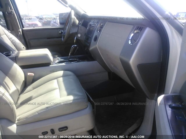 1FMFK20587LA13076 - 2007 FORD EXPEDITION EL LIMITED WHITE photo 5