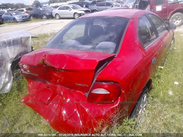 1B3ES26C85D225071 - 2005 DODGE NEON SE RED photo 4