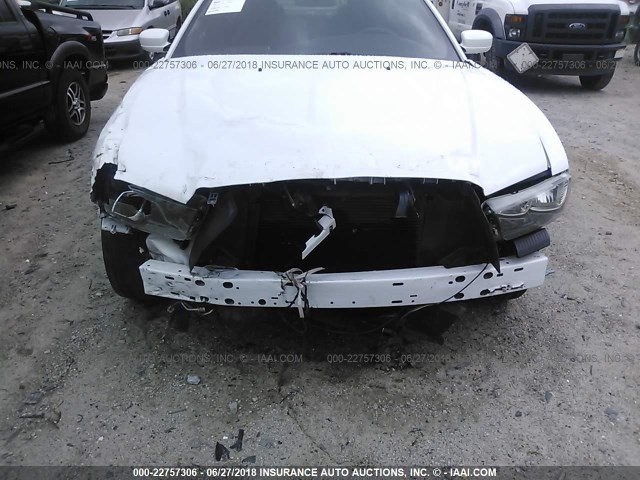 2C3CDXAT9EH357848 - 2014 DODGE CHARGER POLICE WHITE photo 6