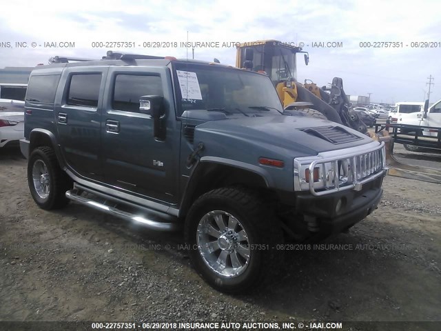 5GRGN23U96H114453 - 2006 HUMMER H2 GRAY photo 1