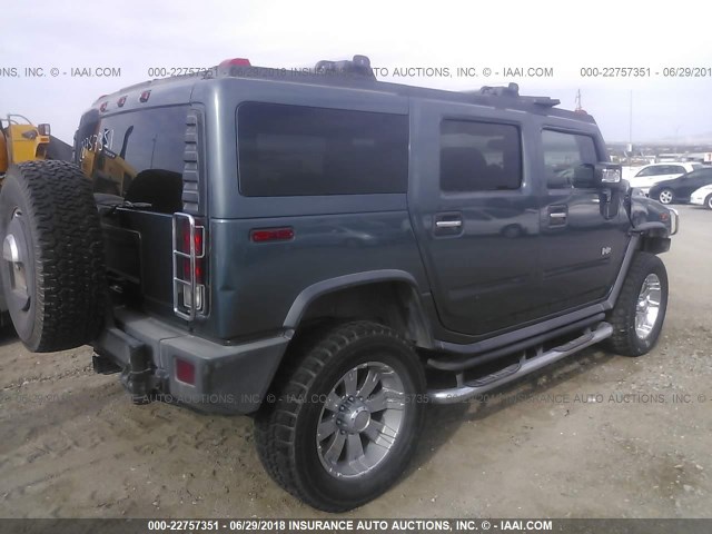 5GRGN23U96H114453 - 2006 HUMMER H2 GRAY photo 4