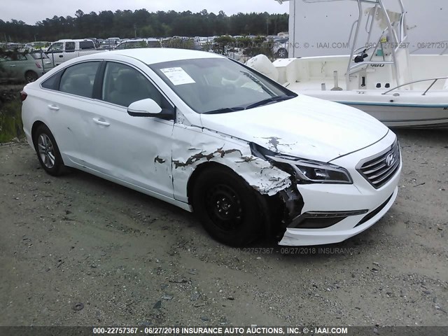 5NPE24AA7GH402190 - 2016 HYUNDAI SONATA ECO WHITE photo 1