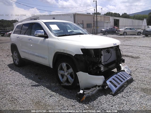 1J4RR6GTXBC713824 - 2011 JEEP GRAND CHEROKEE OVERLAND WHITE photo 1