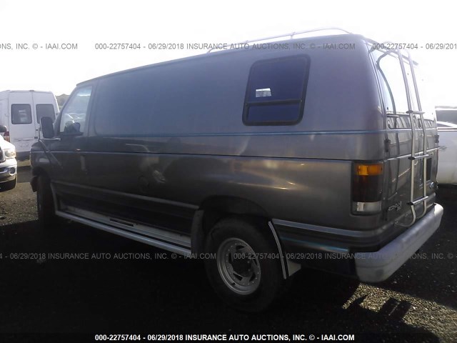 1FTJE34H7NHA40155 - 1992 FORD ECONOLINE E350 VAN GRAY photo 3