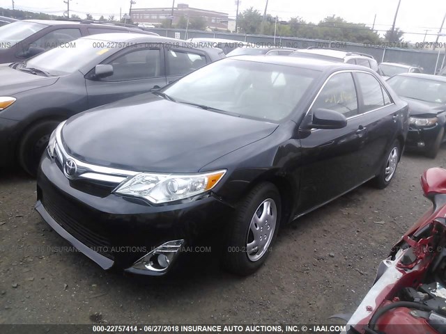 4T1BK1FKXEU537780 - 2014 TOYOTA CAMRY SE/XLE Dark Blue photo 2