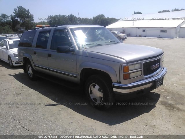 3GKFK16R0XG552687 - 1999 GMC SUBURBAN K1500 GRAY photo 1