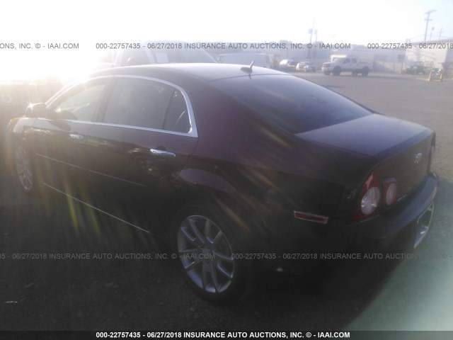 1G1ZK57708F165663 - 2008 CHEVROLET MALIBU LTZ BURGUNDY photo 3