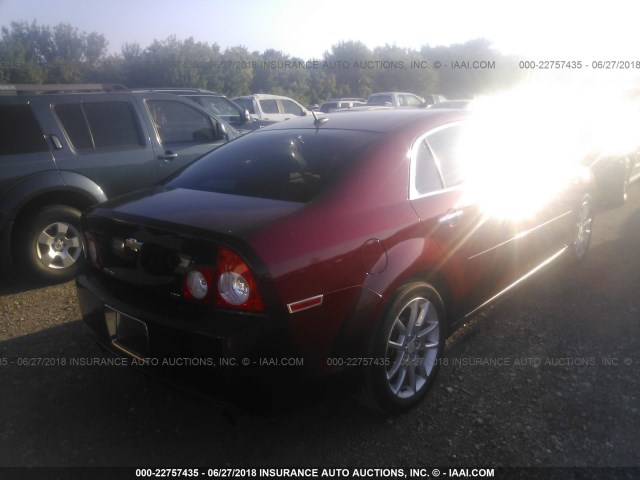 1G1ZK57708F165663 - 2008 CHEVROLET MALIBU LTZ BURGUNDY photo 4