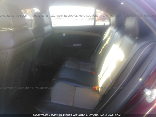 1G1ZK57708F165663 - 2008 CHEVROLET MALIBU LTZ BURGUNDY photo 8