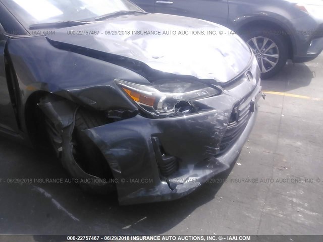 JTKJF5C75E3067460 - 2014 TOYOTA SCION TC 灰色 照片 6