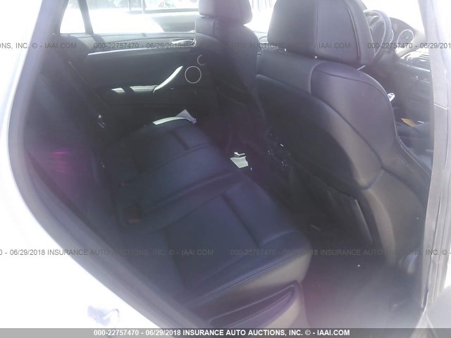 5YMGZ0C52E0J99806 - 2014 BMW X6 M WHITE photo 8