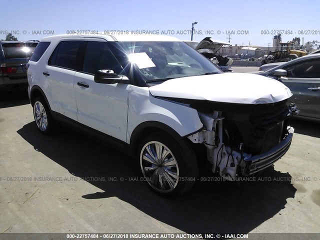 1FM5K8AR6GGB81212 - 2016 FORD EXPLORER POLICE INTERCEPTOR WHITE photo 1