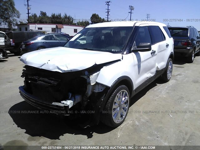 1FM5K8AR6GGB81212 - 2016 FORD EXPLORER POLICE INTERCEPTOR WHITE photo 2