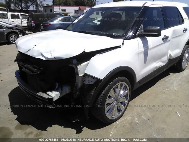 1FM5K8AR6GGB81212 - 2016 FORD EXPLORER POLICE INTERCEPTOR WHITE photo 6