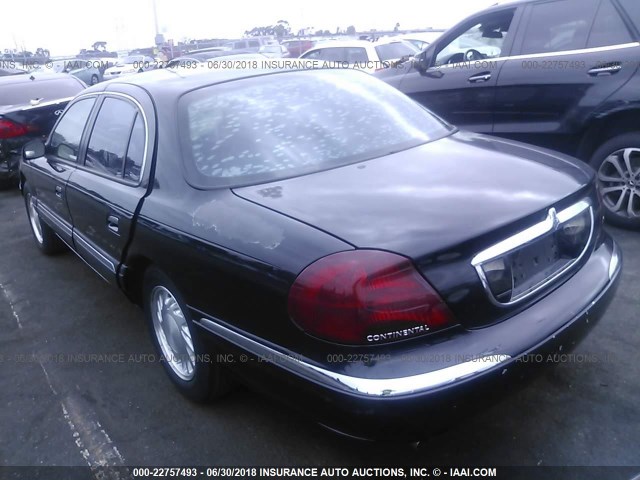 1LNFM97V1WY741106 - 1998 LINCOLN CONTINENTAL  黑色 照片 3