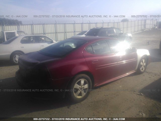 2G2WS522051285444 - 2005 PONTIAC GRAND PRIX GT MAROON photo 4