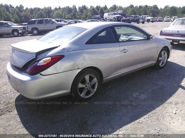 4T1CA30P34U020715 - 2004 TOYOTA CAMRY SOLARA SE/SLE SILVER photo 4