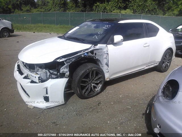 JTKJF5C79E3082043 - 2014 TOYOTA SCION TC 白色 照片 2