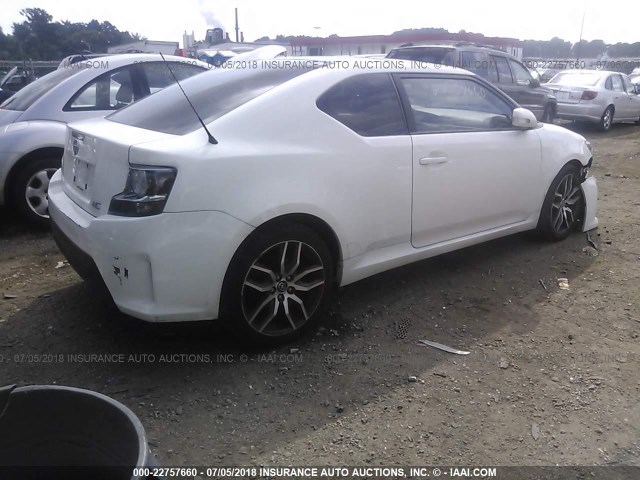JTKJF5C79E3082043 - 2014 TOYOTA SCION TC 白色 照片 4
