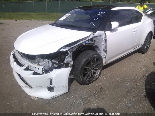 JTKJF5C79E3082043 - 2014 TOYOTA SCION TC 白色 照片 6
