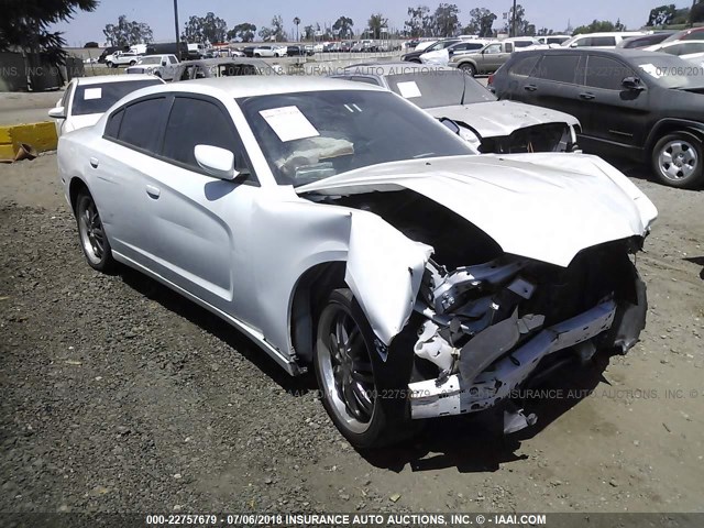 2C3CDXBGXCH161545 - 2012 DODGE CHARGER SE WHITE photo 1