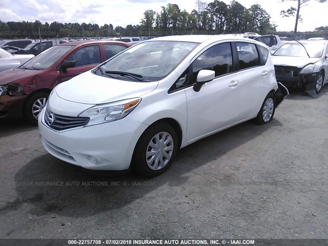 3N1CE2CP9GL371743 - 2016 NISSAN VERSA NOTE S/S PLUS/SV/SL/SR WHITE photo 2