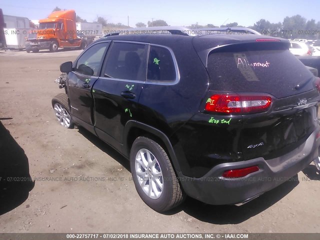 1C4PJMCX7JD528771 - 2018 JEEP CHEROKEE LATITUDE BLACK photo 3