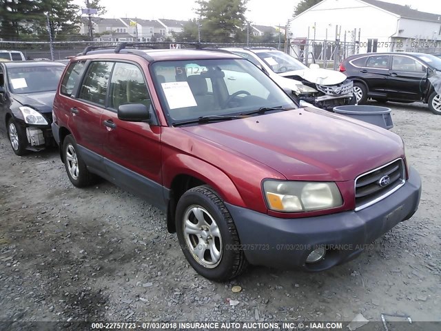 JF1SG636X4H712326 - 2004 SUBARU FORESTER 2.5X RED photo 1