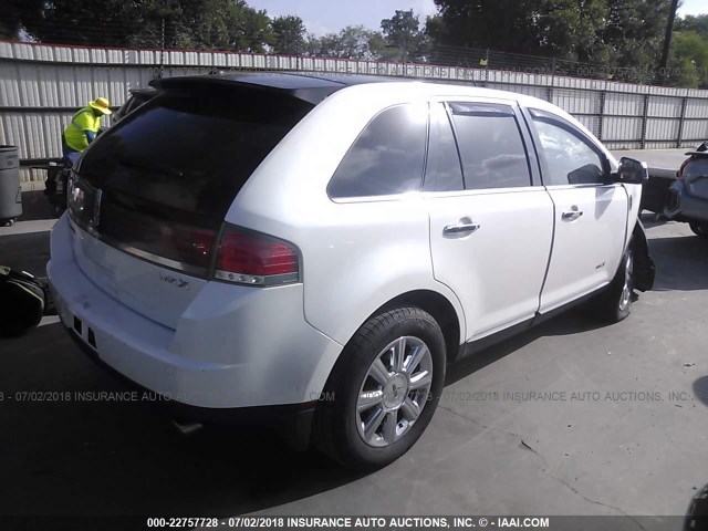 2LMDJ6JC8ABJ27136 - 2010 LINCOLN MKX WHITE photo 4