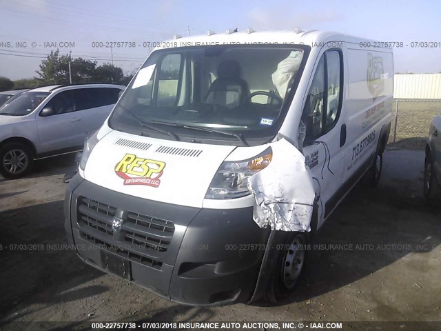 3C6TRVAG7HE508648 - 2017 RAM PROMASTER 1500 1500 STANDARD WHITE photo 2