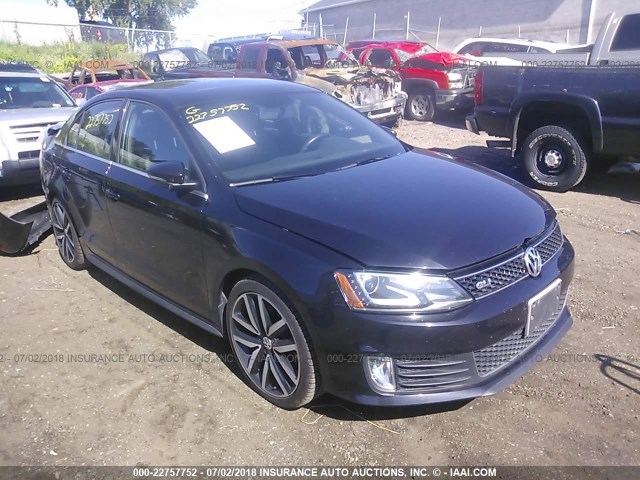 3VW4S7AJ7EM375817 - 2014 VOLKSWAGEN JETTA GLI BLACK photo 1