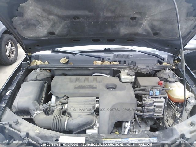 1G8AL58F17Z144805 - 2007 SATURN ION LEVEL 3 BLACK photo 10