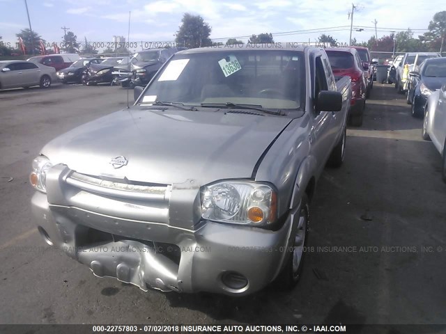 1N6DD26S11C319222 - 2001 NISSAN FRONTIER KING CAB XE SILVER photo 2