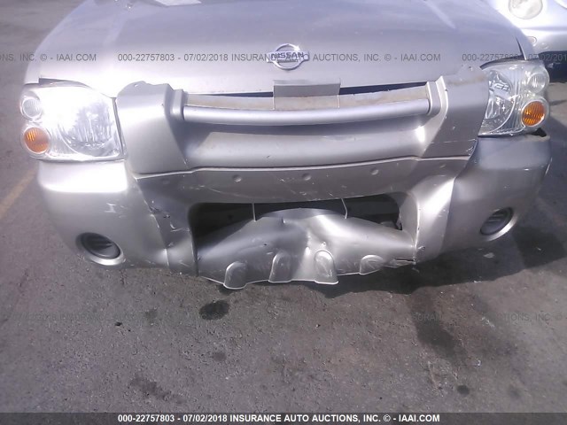 1N6DD26S11C319222 - 2001 NISSAN FRONTIER KING CAB XE SILVER photo 6