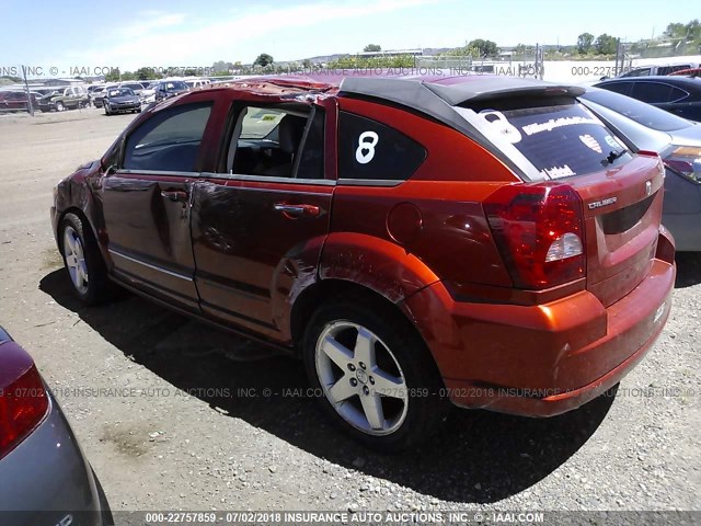 1B3HE78K87D289023 - 2007 DODGE CALIBER R/T ORANGE photo 3