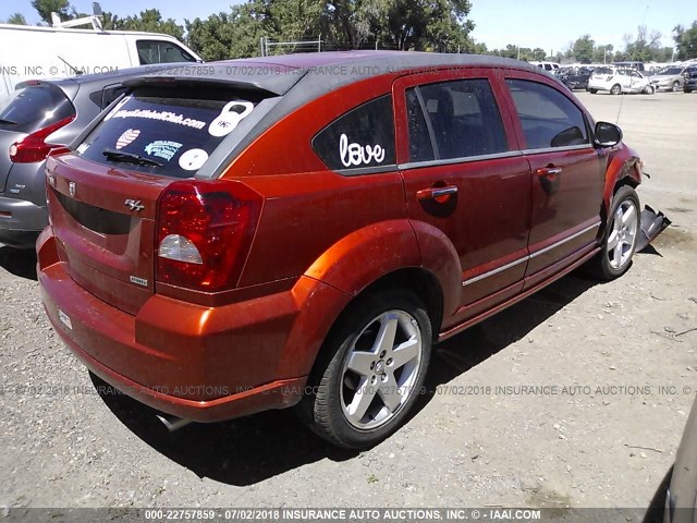 1B3HE78K87D289023 - 2007 DODGE CALIBER R/T ORANGE photo 4