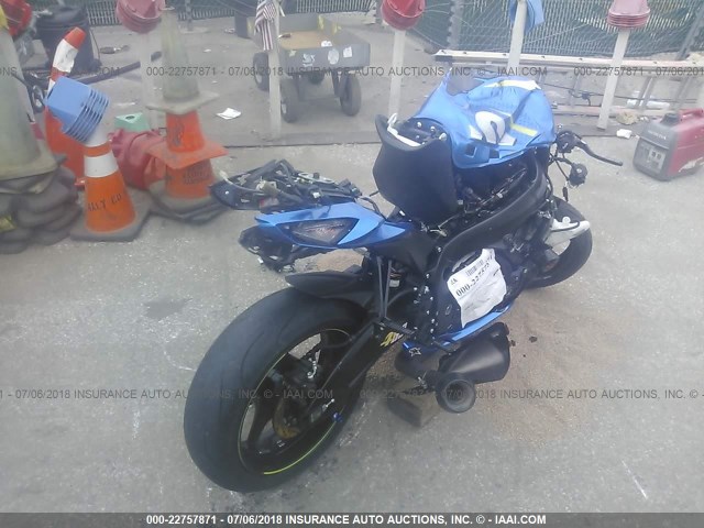 JS1GN7FA9F2100145 - 2015 SUZUKI GSX-R600 BLUE photo 4