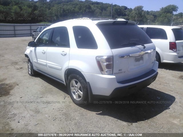 2CNDL73F256130633 - 2005 CHEVROLET EQUINOX LT WHITE photo 3