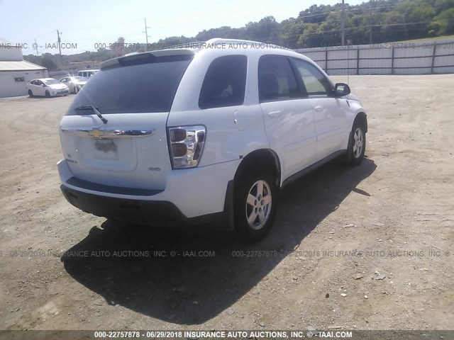 2CNDL73F256130633 - 2005 CHEVROLET EQUINOX LT WHITE photo 4