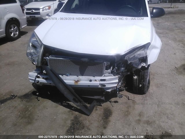 2CNDL73F256130633 - 2005 CHEVROLET EQUINOX LT WHITE photo 6