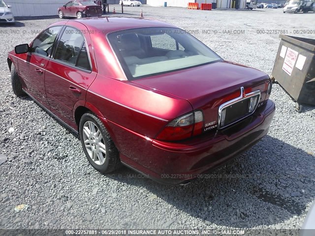 1LNHM87A55Y667915 - 2005 LINCOLN LS 红色 照片 3