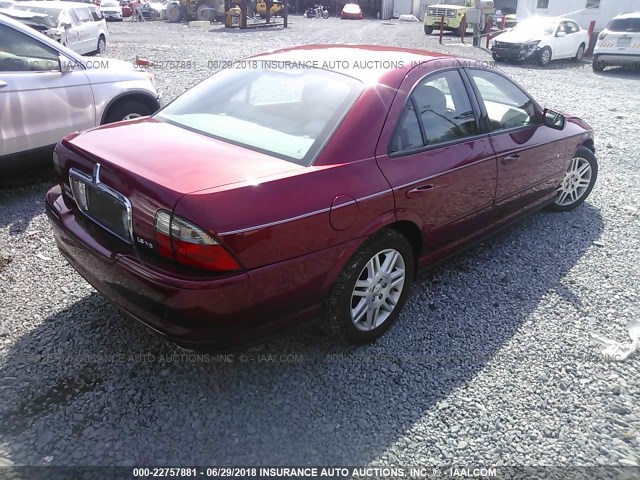1LNHM87A55Y667915 - 2005 LINCOLN LS 红色 照片 4