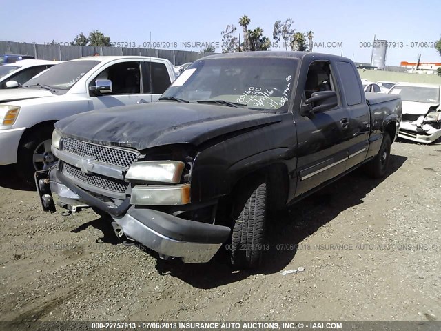 2GCEC19V931142048 - 2003 CHEVROLET SILVERADO C1500 BLACK photo 2