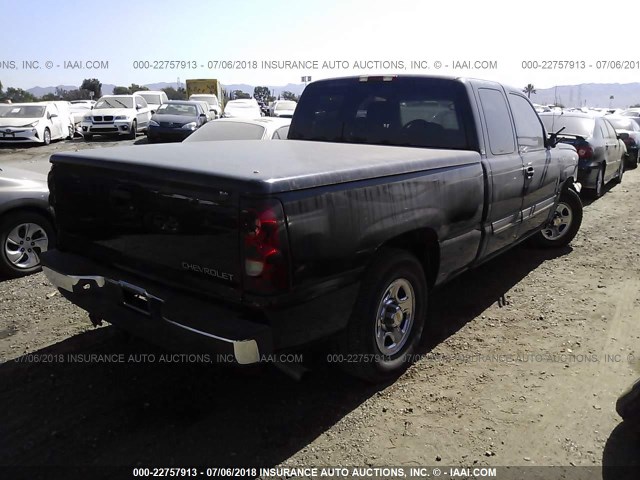 2GCEC19V931142048 - 2003 CHEVROLET SILVERADO C1500 BLACK photo 4